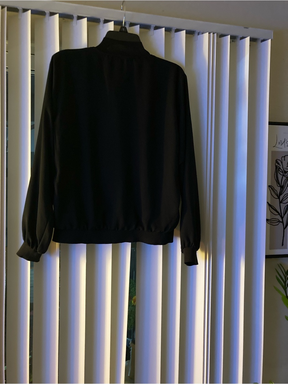 Women's Black Bomber Jacket - Sleek Everyday Layer